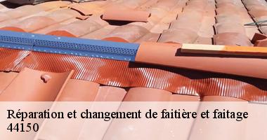 Réparation et changement de faitière et faitage 44150